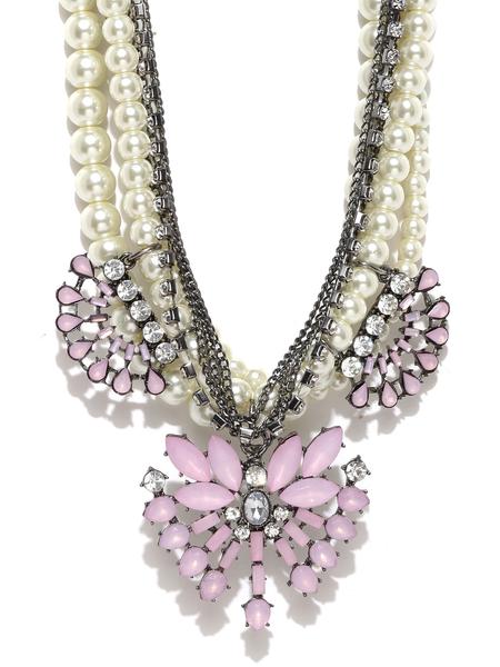 Pearls Of Purple Necklace