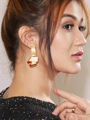 Golden Wraped Earrings