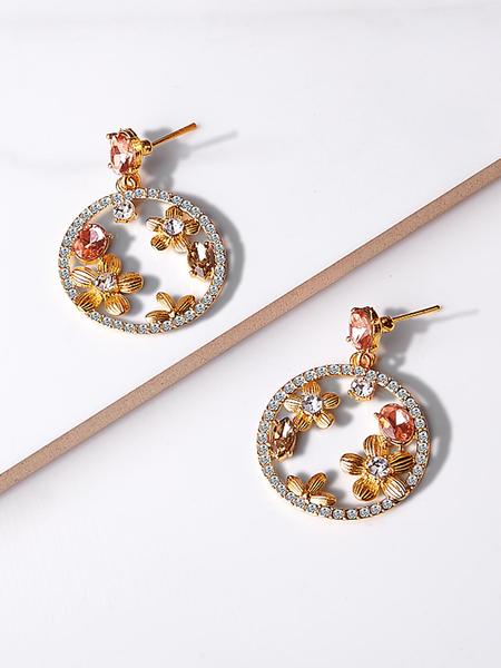 Ambre Crystal Hoop earrings