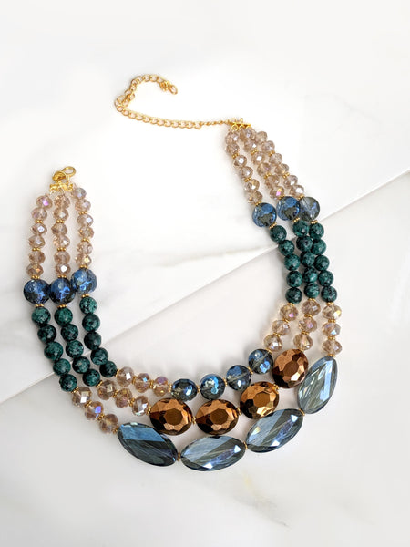 Chunky Blue Stone necklace