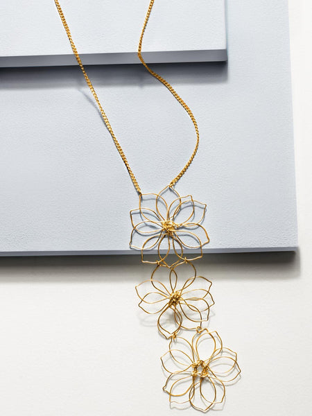 Camellia floral necklace