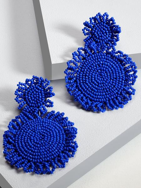 Marise flower earrings (blue)