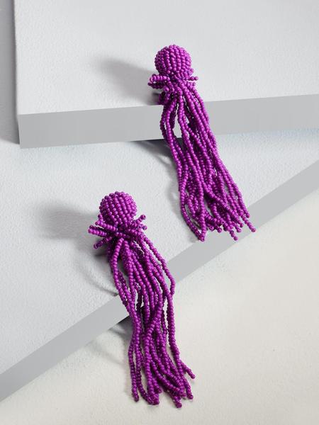 Linda drop earrings (Purple)