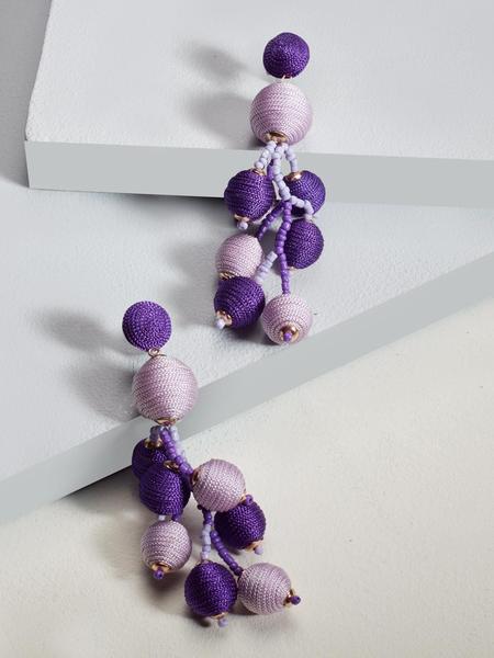 Hannah drop earrings (Purple)