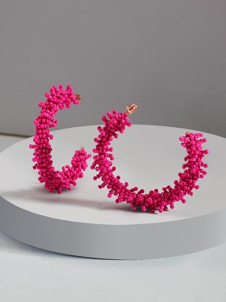 Clara hoop earrings (Pink)