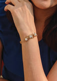 Cyrstal Stone Gold Bracelet