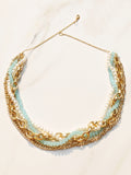Pretzel Blue Necklace